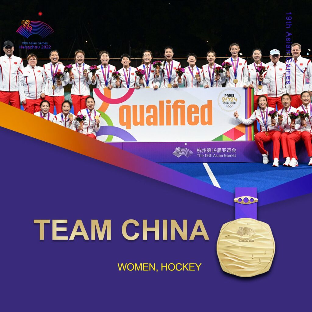 Team China qualitfied for Olympics 2024